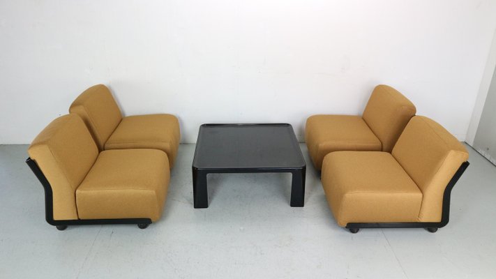 Italian Amanta 24 Chairs by Mario Bellini for C&B, 1970s, Set of 5-DT-2026289