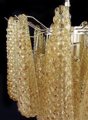 Italian Amber Crystal Chandeliers, Murano, Set of 2-OVO-1235229