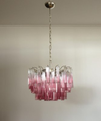 Italian Ametyst Shade Chandeliers in Murano, 1980s, Set of 2-OVO-1235248