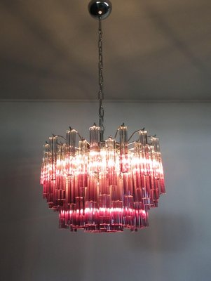 Italian Ametyst Shade Chandeliers in Murano, 1980s, Set of 2-OVO-1235248