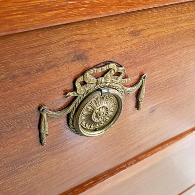 Italian Antique Brass and Marble Chest of Drawers, 1900s-GDD-2034359