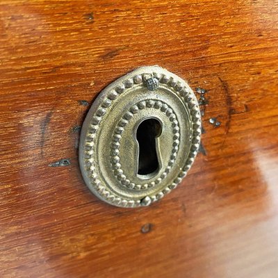 Italian Antique Brass and Marble Chest of Drawers, 1900s-GDD-2034359