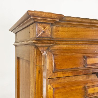 Italian Archive Cabinet in Walnut Wood and Brass Details, 1940s-GDD-1758579