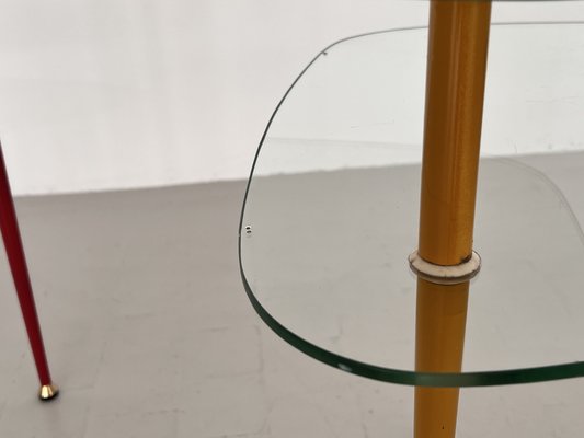 Italian Arlecchino Side Table in Glass by Edoardo Paoli for Vitrex, 1950s-VNE-1798797