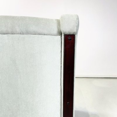 Italian Armchair in Light Grey Velvet by Tito Agnoli Mobilia, 1960s-GDD-1444436