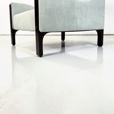 Italian Armchair in Light Grey Velvet by Tito Agnoli Mobilia, 1960s-GDD-1444436