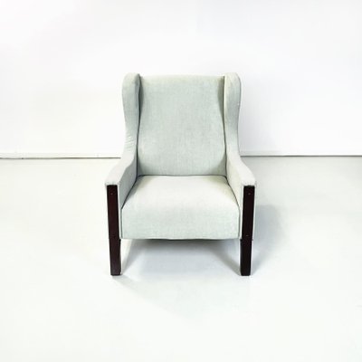 Italian Armchair in Light Grey Velvet by Tito Agnoli Mobilia, 1960s-GDD-1444436