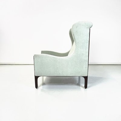 Italian Armchair in Light Grey Velvet by Tito Agnoli Mobilia, 1960s-GDD-1444436