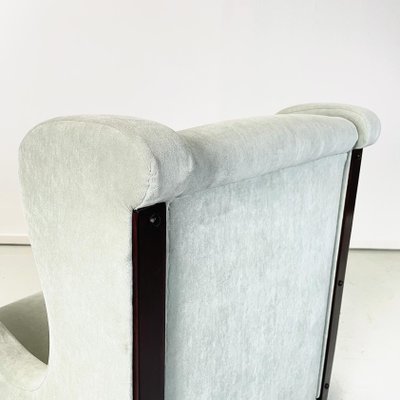 Italian Armchair in Light Grey Velvet by Tito Agnoli Mobilia, 1960s-GDD-1444436