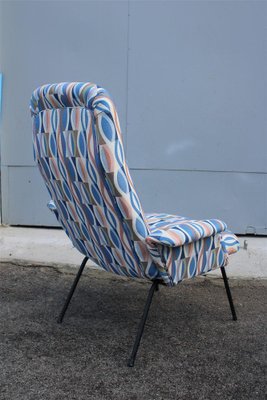 Italian Armchair in Optical Fabric from Arflex, 1950s-EH-1811367