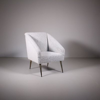 Italian Armchair in Reupholstered in Bouclet-VJY-1703633