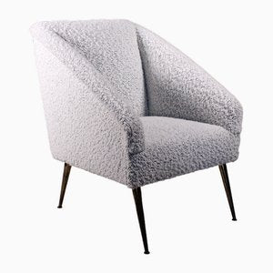 Italian Armchair in Reupholstered in Bouclet-VJY-1703633