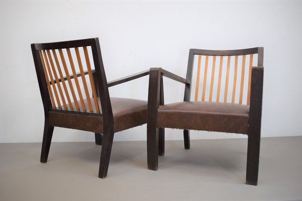 Italian Armchairs, 1940s, Set of 2-AOL-959832