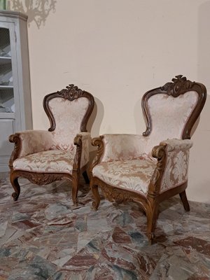 Italian Armchairs, 19th Century, Set of 2-CDG-1786917