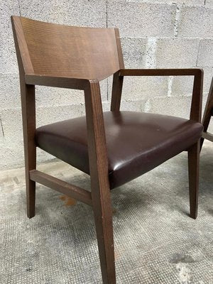 Italian Armchairs in Leatherette, 1990s, Set of 2-GQM-1336696