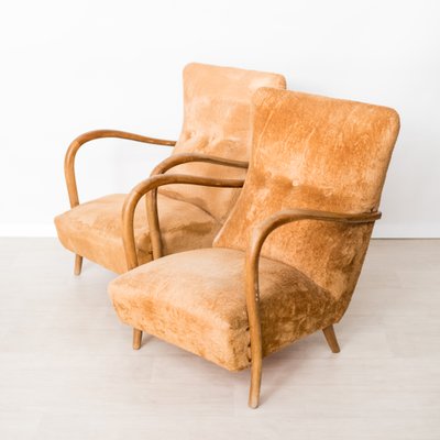 Italian Armchairs in the style of Carlo Mollino, 1960s, Set of 2-NZV-1361956