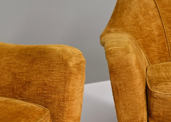 Italian Armchairs in the Style of Ico Parisi, Italy, 1950s, Set of 2-TE-1141901