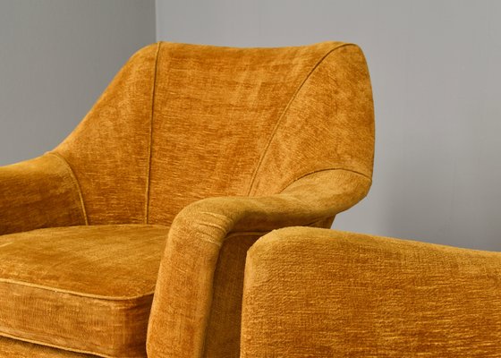 Italian Armchairs in the Style of Ico Parisi, Italy, 1950s, Set of 2-TE-1141901