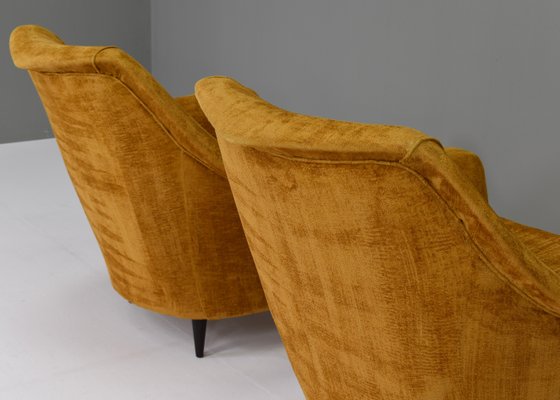 Italian Armchairs in the Style of Ico Parisi, Italy, 1950s, Set of 2-TE-1141901