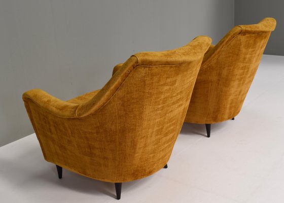 Italian Armchairs in the Style of Ico Parisi, Italy, 1950s, Set of 2-TE-1141901