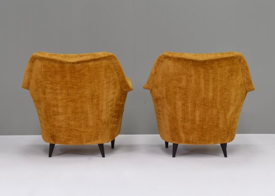 Italian Armchairs in the Style of Ico Parisi, Italy, 1950s, Set of 2-TE-1141901