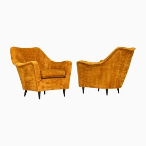 Italian Armchairs in the Style of Ico Parisi, Italy, 1950s, Set of 2-TE-1141901