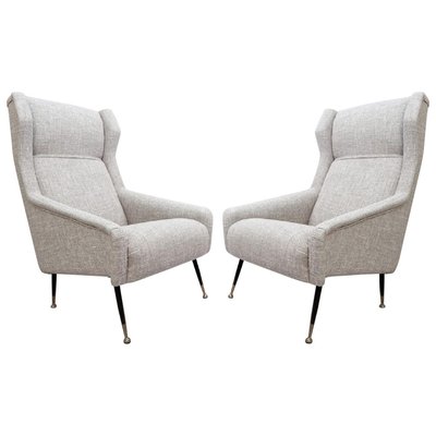 Italian Armchairs with High Backs, Set of 2-FGA-923308