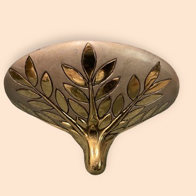 Italian Art Brass Single Sconce, 1970s-JJC-1424435