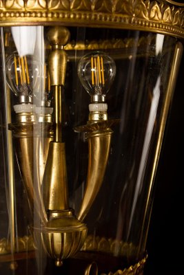 Italian Art Deco Brass Lantern or Pendant, 1940s-MBH-1032440