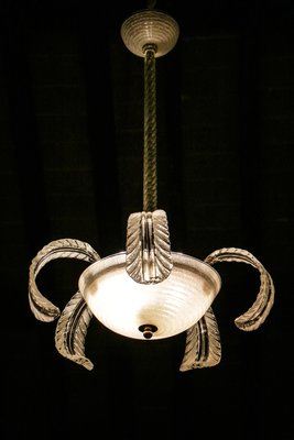 Italian Art Deco Chandelier by Barovier & Toso, 1940s-MTX-2027744