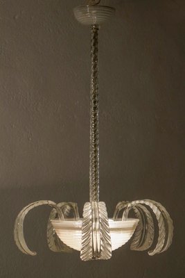 Italian Art Deco Chandelier by Barovier & Toso, 1940s-MTX-2027744