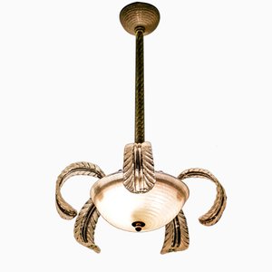 Italian Art Deco Chandelier by Barovier & Toso, 1940s-MTX-2027744