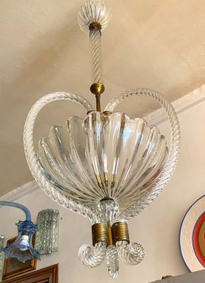 Italian Art Deco Chandelier or Lantern by Ercole Barovier, 1940s-MBH-1032465