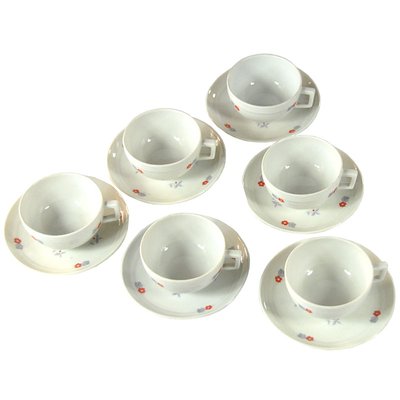 Italian Art Deco Coffee Service from Ginori, 1930s, Set of 12-GIW-1782137