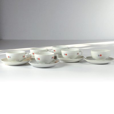 Italian Art Deco Coffee Service from Ginori, 1930s, Set of 12-GIW-1782137