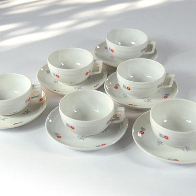 Italian Art Deco Coffee Service from Ginori, 1930s, Set of 12-GIW-1782137