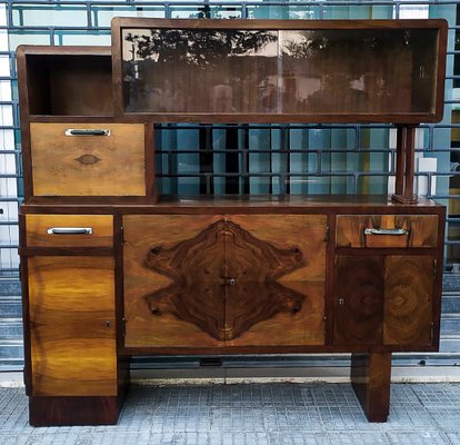 Italian Art Deco Credenza in Walnut-RAQ-1375092