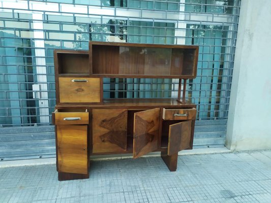 Italian Art Deco Credenza in Walnut-RAQ-1375092