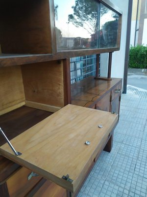 Italian Art Deco Credenza in Walnut-RAQ-1375092