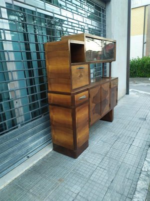 Italian Art Deco Credenza in Walnut-RAQ-1375092