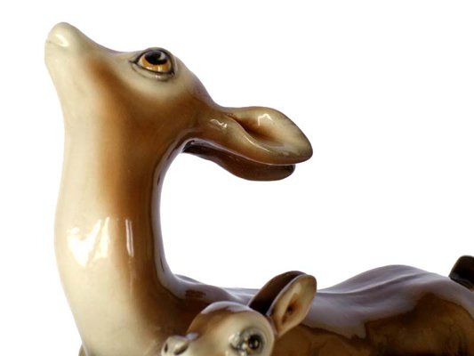 Italian Art Deco Fawn Figure from Gennai, 1930s-GKB-837874