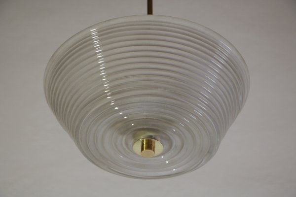 Italian Art Deco Murano Glass Pendant Lamp from Barovier Toso, 1940s-MTX-951928