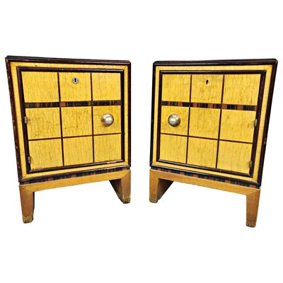 Italian Art Deco Nightstands, Set of 2-FGA-923372