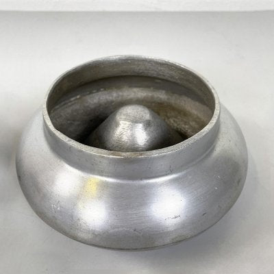 Italian Art Deco Round Aluminum Ashtray with Removable Top, 1930s-GDD-1764975