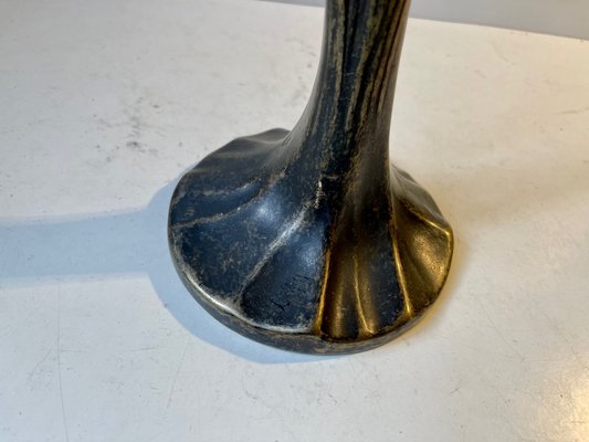 Italian Art Deco Style Table Lamp in Bronze, 1980s-LCR-1209594