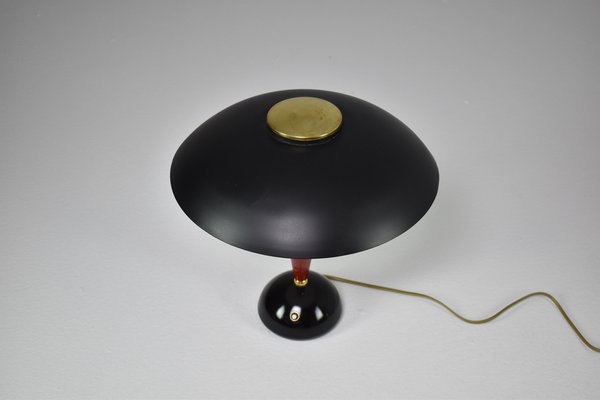 Italian Art Deco Table Lamp in Metal, 1960s-GXL-1823103