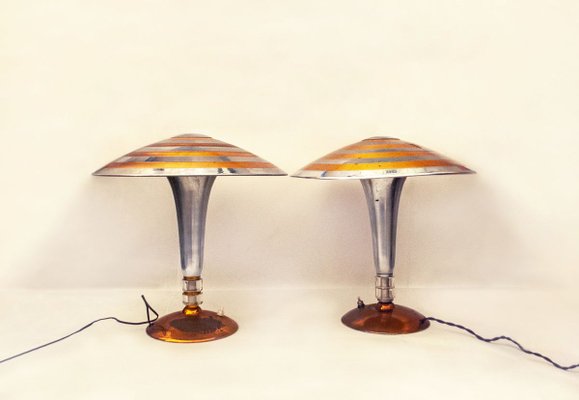 Italian Art Deco Table Lamps, 1930s, Set of 2-VCV-751033