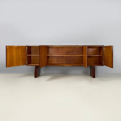 Italian Art Deco Wooden Sideboard with Four Doors attributed to Gio Ponti, 1940s-GDD-1819716