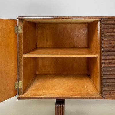 Italian Art Deco Wooden Sideboard with Four Doors attributed to Gio Ponti, 1940s-GDD-1819716