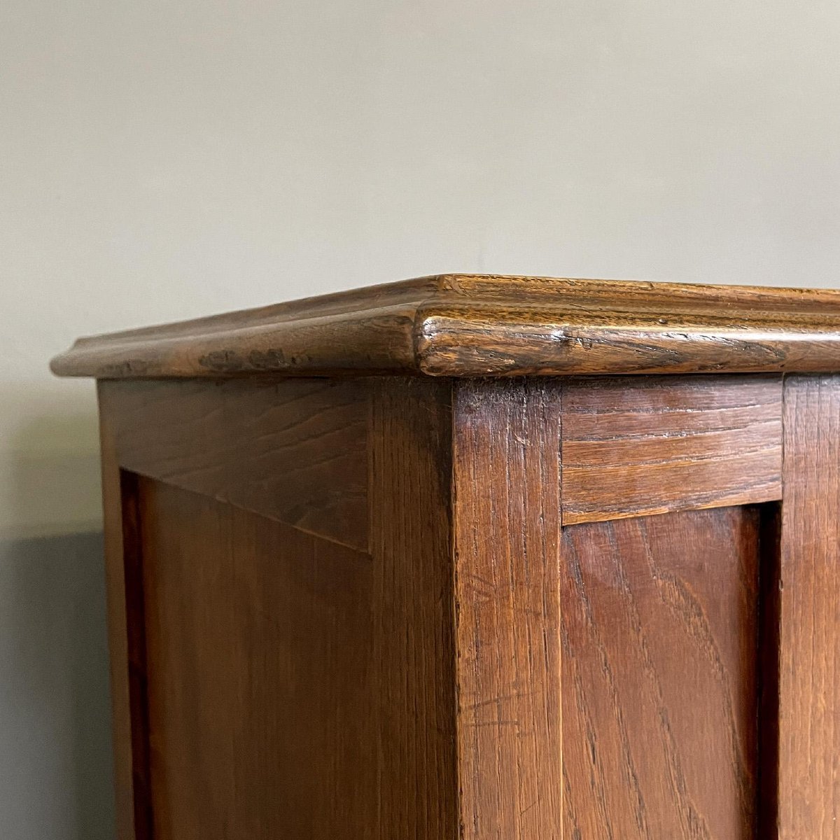 Italian Art Deco Wooden Sideboard with Shutter Opening, 1920s